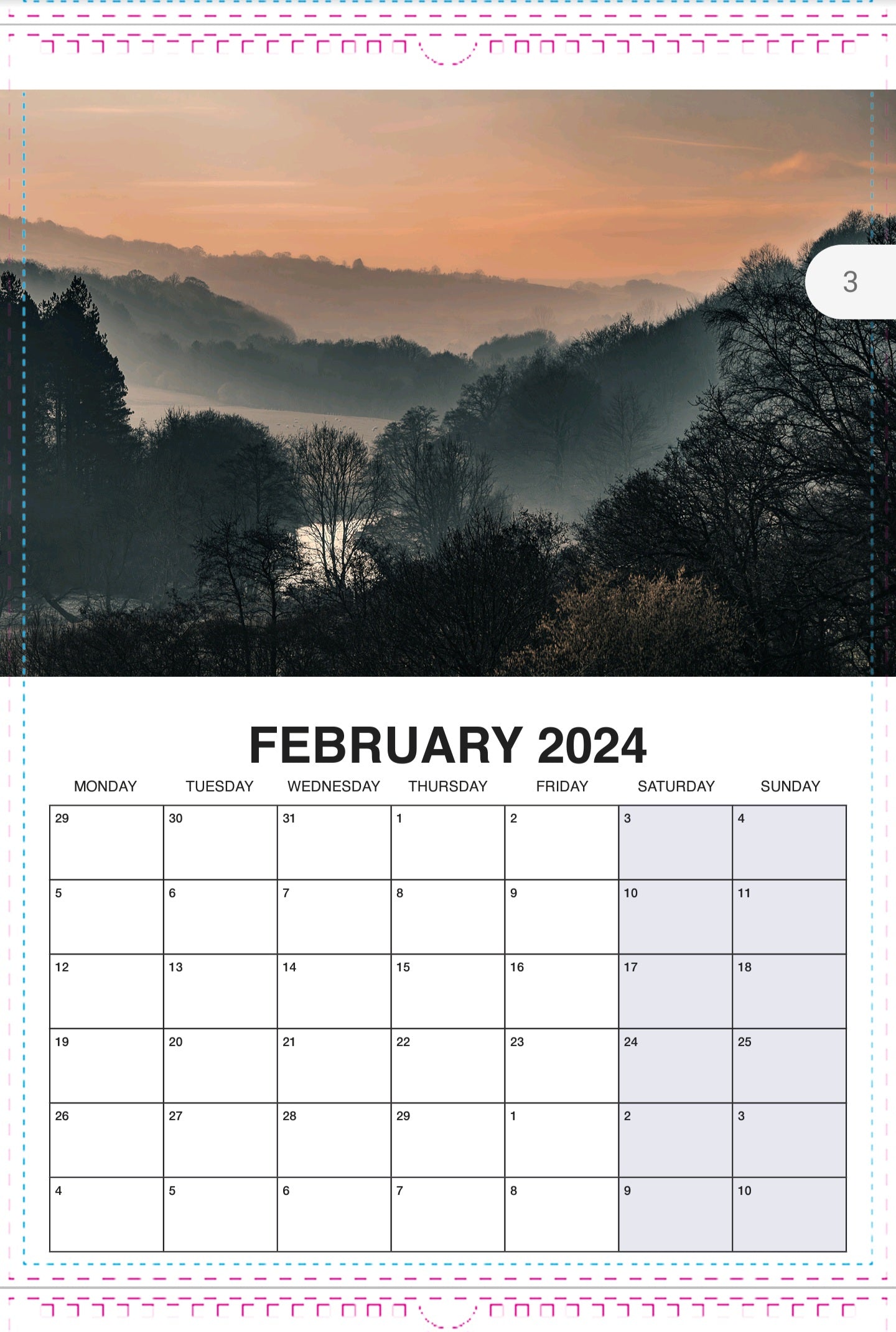 Northeast Landscapes Calendar 2024